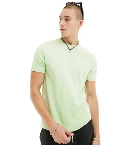 ASOS DESIGN textured t-shirt in light green