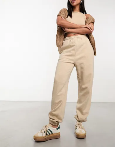 ASOS DESIGN ultimate jogger in oatmeal marl-Neutral