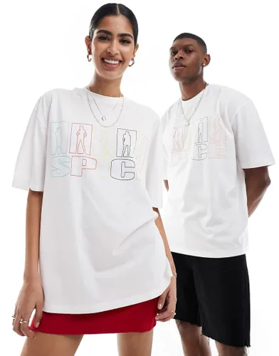 ASOS DESIGN unisex oversized license t-shirt in white with Spice Girls prints