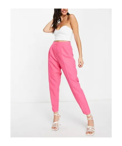 ASOS DESIGN Womens smart tapered trouser in cerise pink