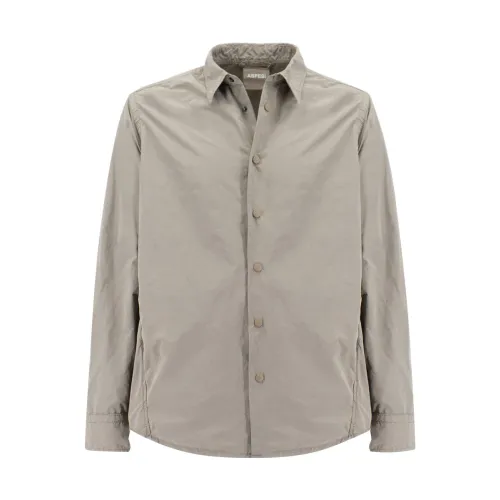 Aspesi , Beige Nylon Shirt Jacket Ss23 ,Beige male, Sizes: