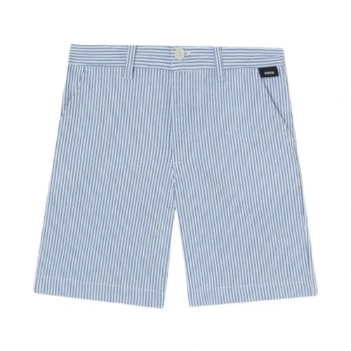 Aspesi , Bermuda Chino Cut Shorts ,Blue male, Sizes: