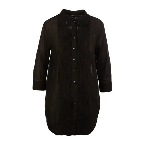 Aspesi , Black Long-Sleeved Shirt for Women ,Black female, Sizes: