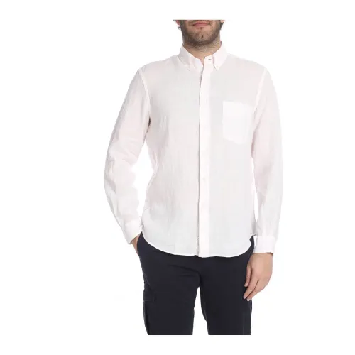 Aspesi , Casual Men`s Shirt ,White male, Sizes: