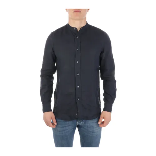 Aspesi , Casual Shirt for Men - Camicia Bruce ,Black male, Sizes:
