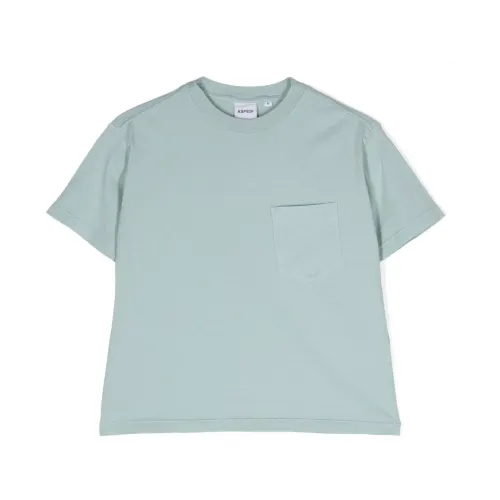 Aspesi , Clic Boys` Short Sleeves T-Shirt ,Blue male, Sizes: