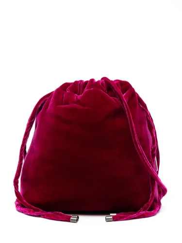 ASPESI drawstring velvet bucket bag - Pink