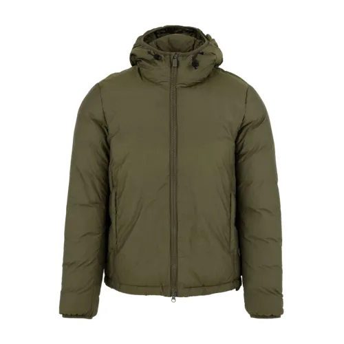 Aspesi , Front Zip Hooded Jacket ,Green male, Sizes: