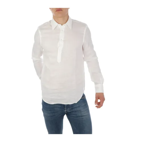 Aspesi , Men`s Upgrade Shirt for Casual Wardrobe ,White male, Sizes: