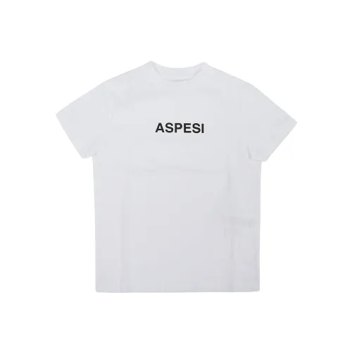 Aspesi , Short Sleeve T-Shirt ,White male, Sizes: