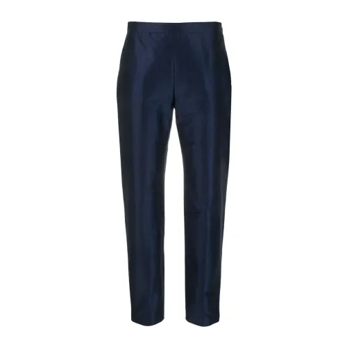 Aspesi , Tight Zip-Side Trousers ,Blue female, Sizes: