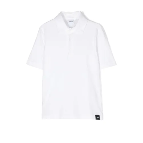 Aspesi , White Cotton Polo Shirt ,White male, Sizes: