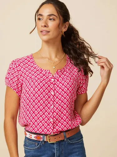 Aspiga Lisbon Short Sleeve Shirt, Diamond Cerise/Pink - Diamond Cerise/Pink - Female
