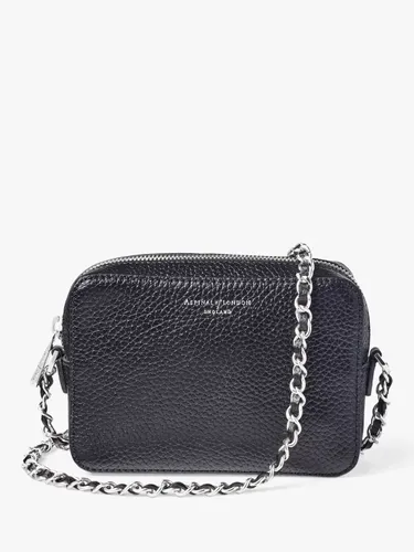 Aspinal of London Milly Pebble Leather Cross Body Bag - Black - Female