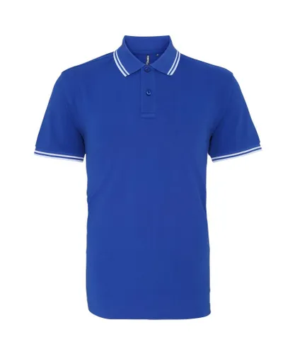 Asquith & Fox Mens Classic Fit Tipped Polo Shirt (Royal/ White) - Multicolour