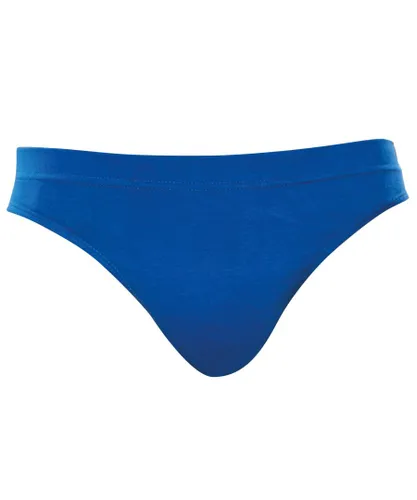 Asquith & Fox Mens Cotton Slip Briefs/Underwear (Pack Of 3) (Royal) - Blue