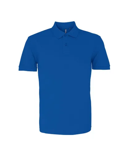 Asquith & Fox Mens Plain Short Sleeve Polo Shirt (Bright Royal) - Multicolour Cotton