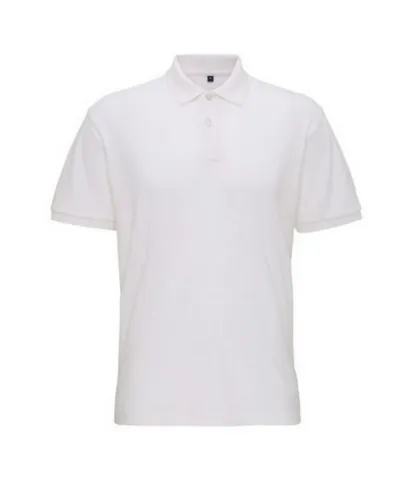 Asquith & Fox Mens Super Smooth Knit Polo Shirt (White)