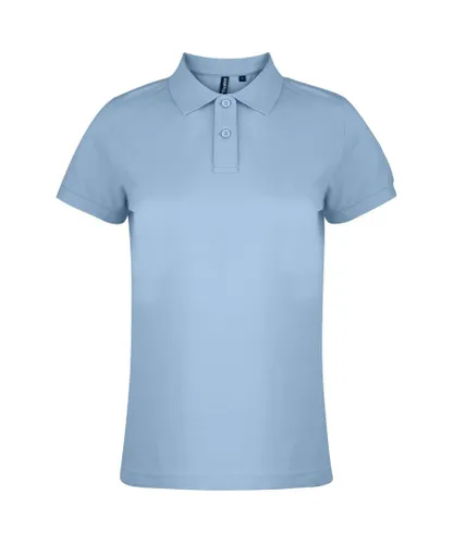 Asquith & Fox Womens/Ladies Plain Short Sleeve Polo Shirt (Sky) - Multicolour