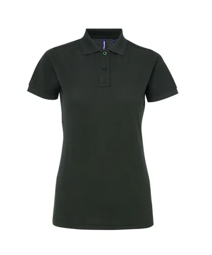 Asquith & Fox Womens/Ladies Short Sleeve Performance Blend Polo Shirt (Bottle) - Green