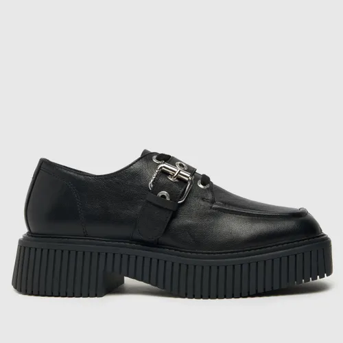 Asra Franxo Buckle Flat Shoes In Black