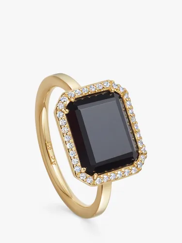 Astley Clarke Ottima Onyx & White Sapphire Cocktail Ring, Gold/Black - Gold/Black - Female - Size: L