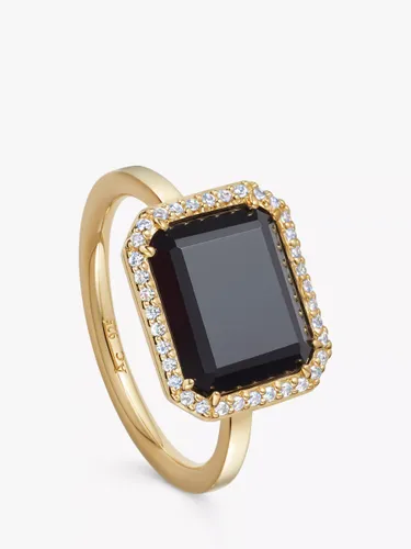 Astley Clarke Ottima Onyx & White Sapphire Cocktail Ring, Gold/Black - Gold/Black - Female - Size: P