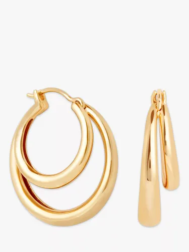 Astrid & Miyu Illusion Dome Hoop Earrings - Gold - Female