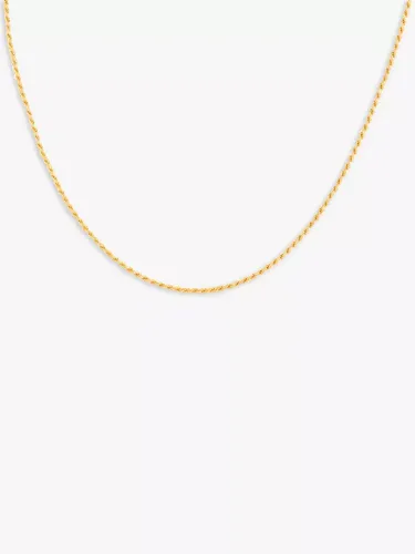 Astrid & Miyu Rope Chain Necklace, Gold - Gold - Female