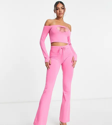 ASYOU jersey flare co-ord in washed pink
