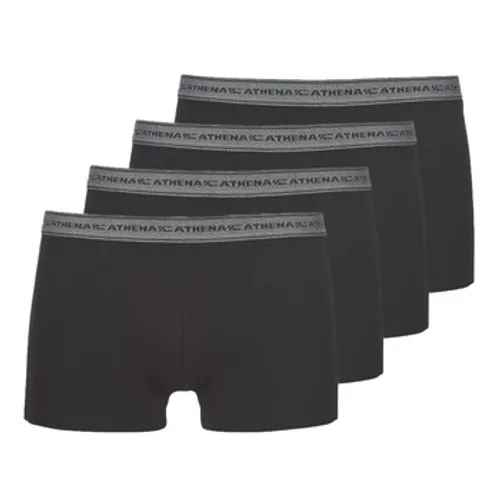 Athena  BASIC COTON  men's Boxer shorts in Black