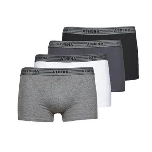Athena  BASIC COTON  X4  men's Boxer shorts in Multicolour