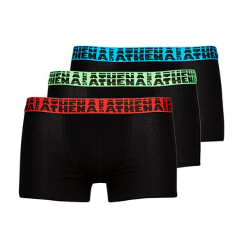 Athena  EASY SPORT X3  men's Boxer shorts in Black