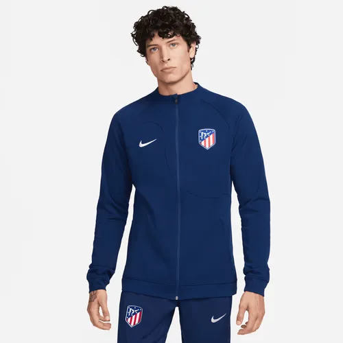 Atlético Madrid Academy Pro Men's Nike Full-Zip Knit Football Jacket - Blue - Polyester
