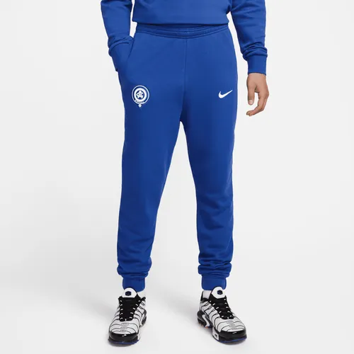 Atlético Madrid Men's Nike French Terry Trousers - Blue - Polyester