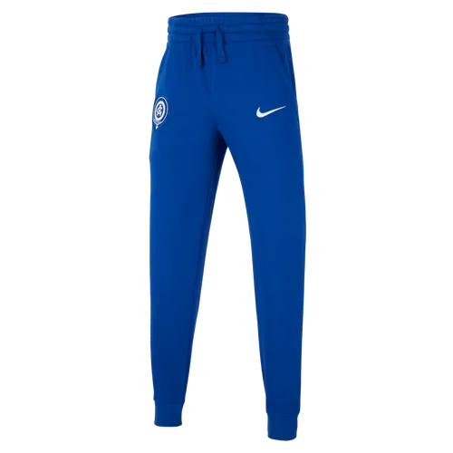 Atlético Madrid Older Kids' (Boys') French Terry Joggers - Blue - Cotton