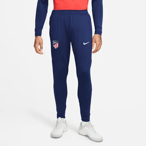 Atlético Madrid Strike Men's Nike Dri-FIT Knit Football Shorts - Blue - Polyester