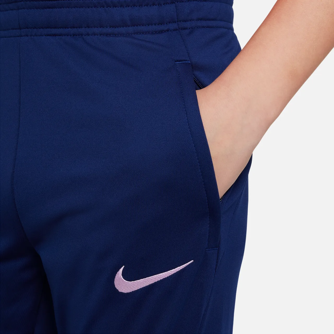 Atlético Madrid Strike Older Kids' Nike Dri-FIT Knit Football Pants - Blue - Polyester