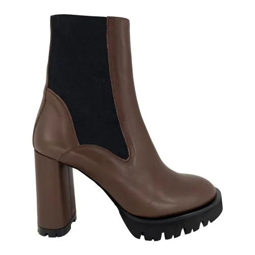 ATP Atelier , Caio Heeled Boots ,Brown female, Sizes: