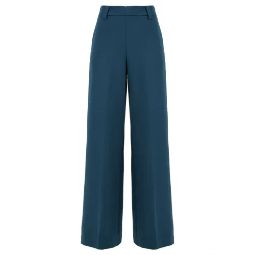 Attic and Barn , Blue Trousers for Women ,Blue female, Sizes: