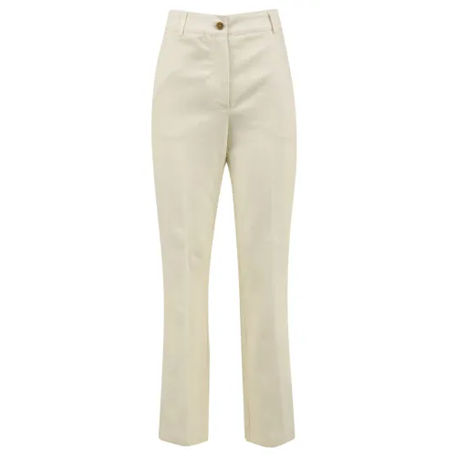Attic and Barn , Cream Lavender Trousers Atpa016 Model ,Beige female, Sizes: