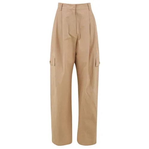 Attic and Barn , Sand Fayette Trousers Atpa003 Model ,Beige female, Sizes: