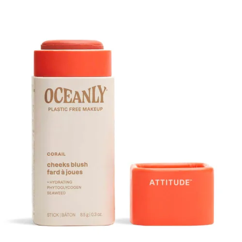 ATTITUDE Oceanly Plastic-Free Lightweight Blush Stick
