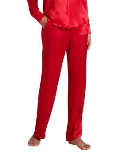 Aubade Womens Toi Mon Amour Silk Pants - Red