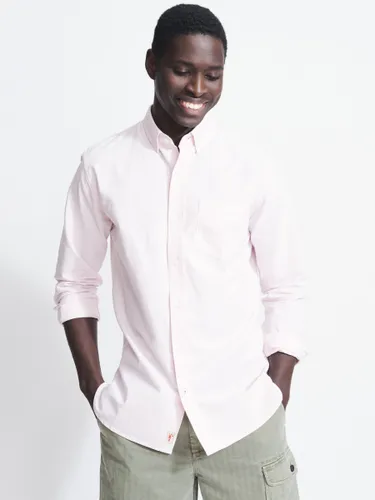 Aubin Aldridge Oxford Cotton Button Down Striped Shirt - Pink - Male