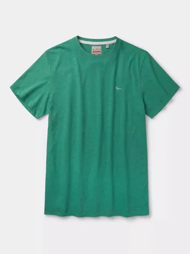 Aubin Hampton Cotton Linen T-Shirt - Apple - Male