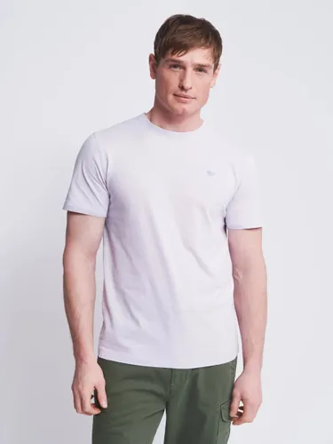 Aubin Logo Cotton T-shirt - Washed Lilac - Male