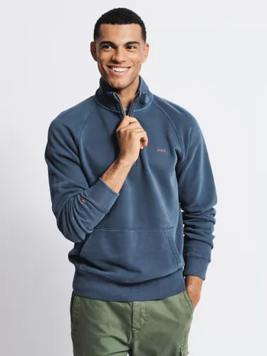 Aubin Provost Half-Zip Sweatshirt - Navy - Male