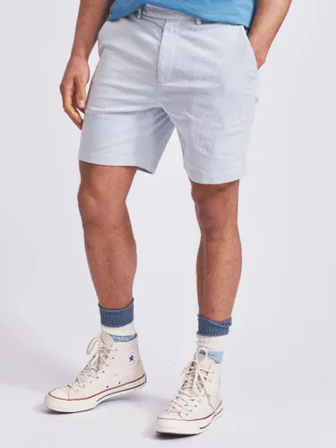 Aubin Stirtloe Chino Shorts - Blue Stripe - Male