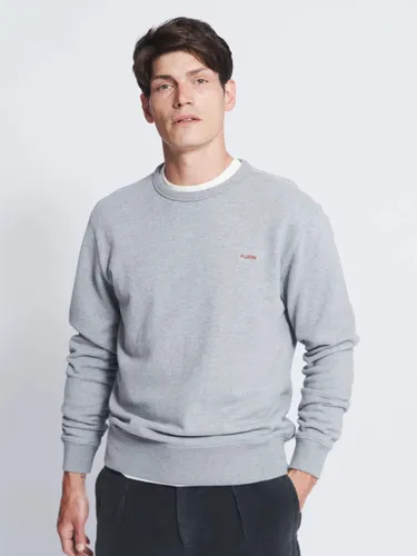 Aubin Vestry Crew Neck Cotton Sweatshirt - Grey Marl - Male